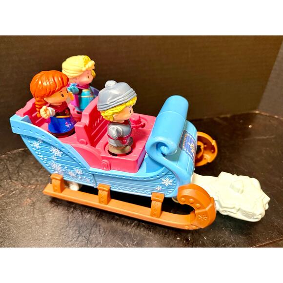 Disney Frozen Kristoff's Sleigh by Little People Set Elsa Anna Kristoff - Picture 4 of 4